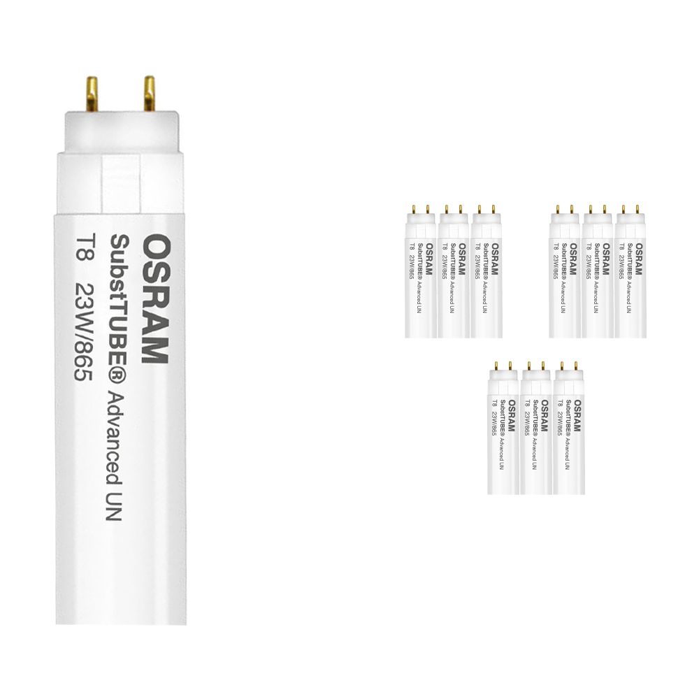 Voordeelpak 10x Osram SubstiTUBE Advanced UO UN 23W 865 150cm | Incl. LED Starter - Vervanger voor 58W Voordeelpak 10x Osram SubstiTUBE Advanced UO UN 23W 865 150cm | Incl. LED Starter - Vervanger voor 58W