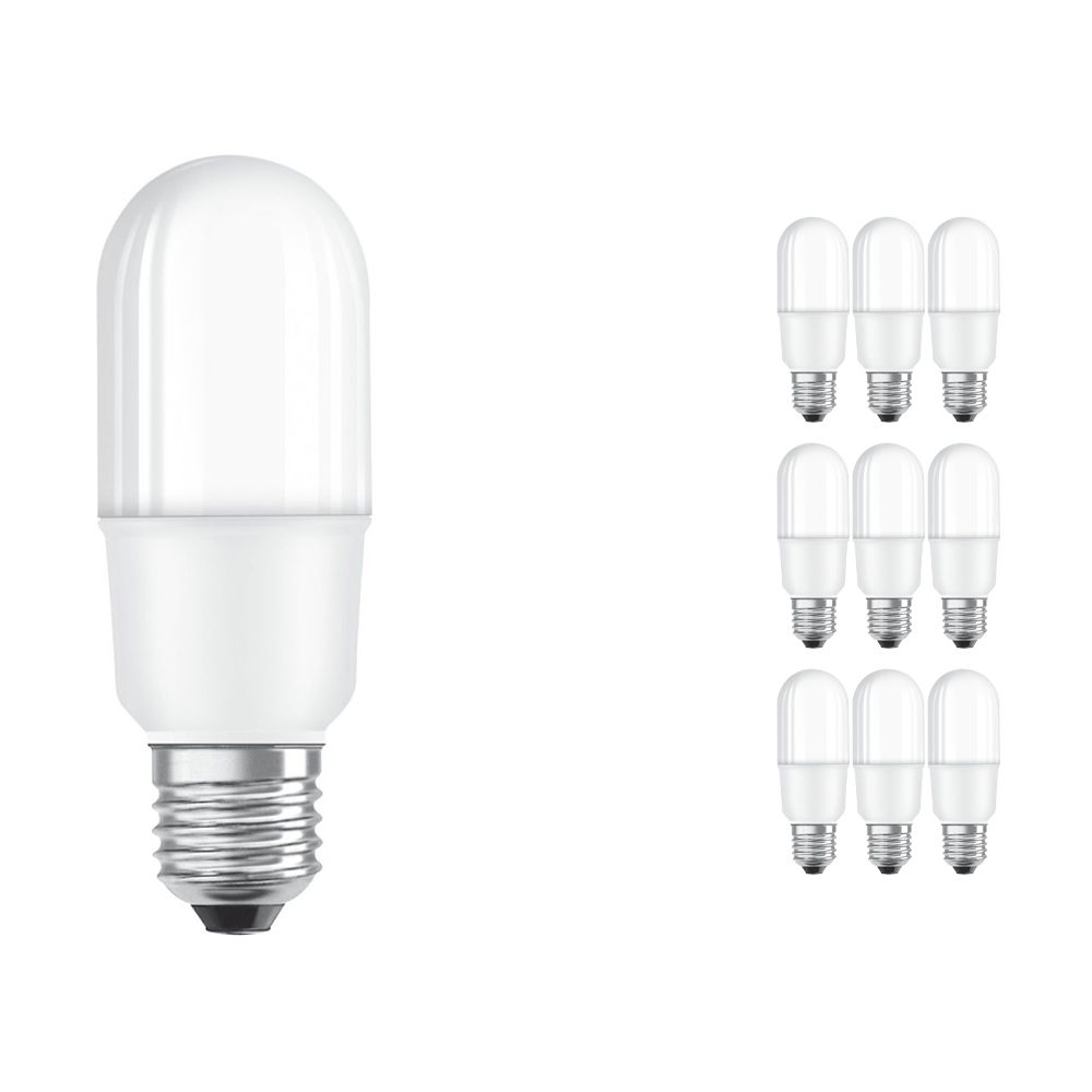 Mehrfachpackung 10x Osram Parathom Retrofit klassisch E27 Stick 8W 827 Matt | Extra Warmweiß - Ersatz für 60W Mehrfachpackung 10x Osram Parathom Retrofit klassisch E27 Stick 8W 827 Matt | Extra Warmweiß - Ersatz für 60W