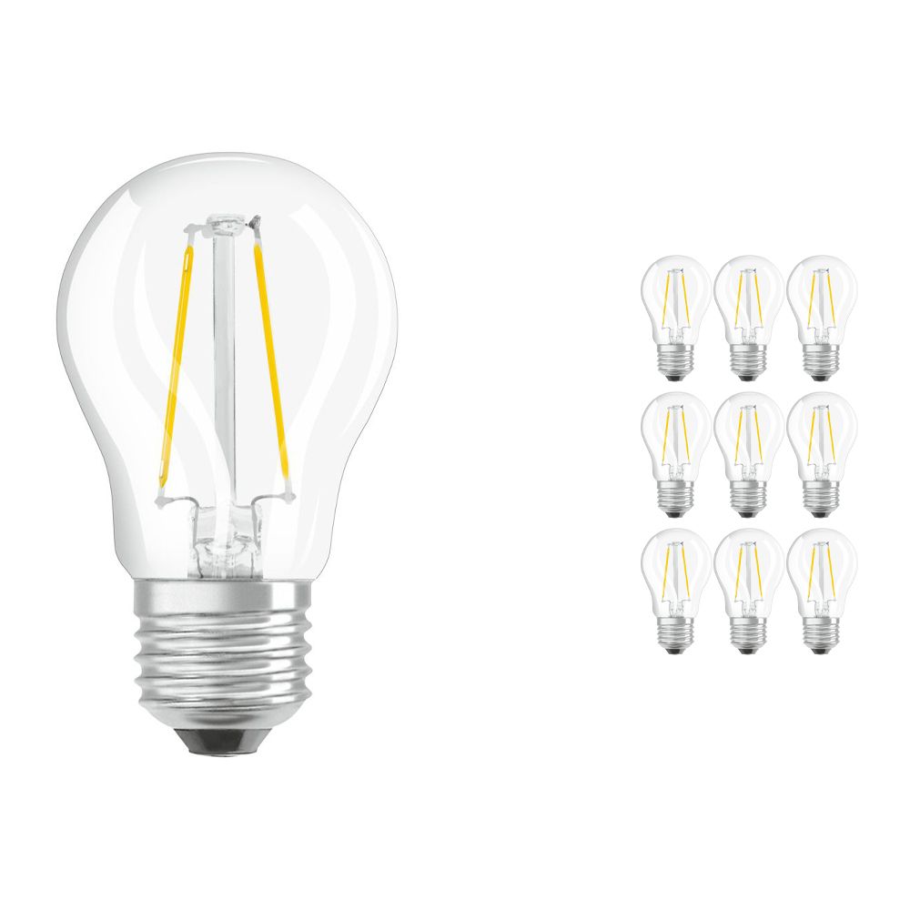 Mehrfachpackung 10x Osram Parathom Retrofit klassisch E27 P 2.5W 827 Fadenlampe | Extra Warmweiß - Ersatz für 25W Mehrfachpackung 10x Osram Parathom Retrofit klassisch E27 P 2.5W 827 Fadenlampe | Extra Warmweiß - Ersatz für 25W