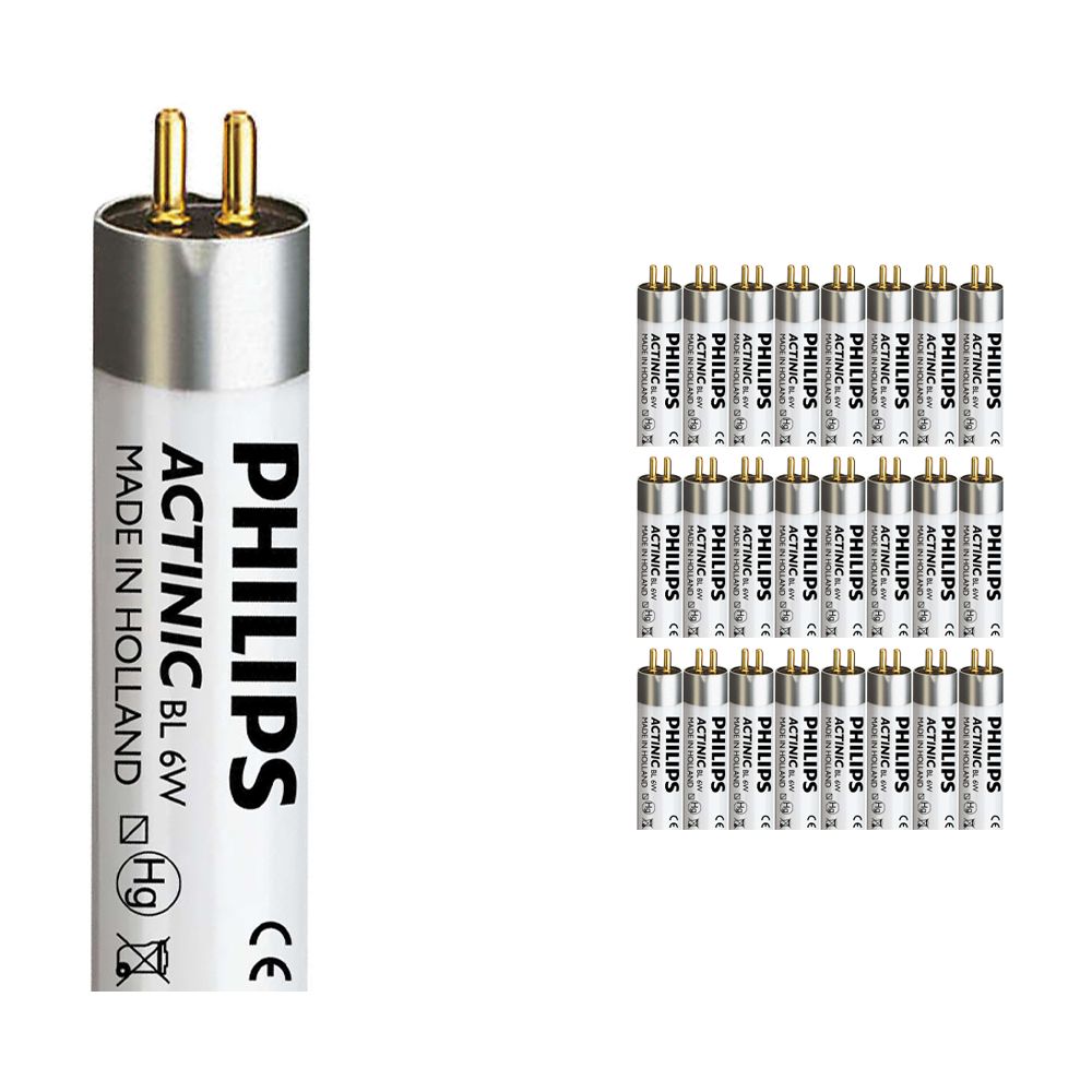 Lot 25x Philips Actinic BL TL 6W 10 G5 Lot 25x Philips Actinic BL TL 6W 10 G5