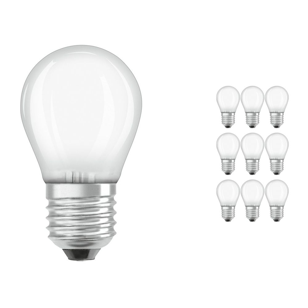 Voordeelpak 10x Osram Parathom Retrofit Klassiek E27 P 2.5W 827 Mat | Vervanger voor 25W Voordeelpak 10x Osram Parathom Retrofit Klassiek E27 P 2.5W 827 Mat | Vervanger voor 25W