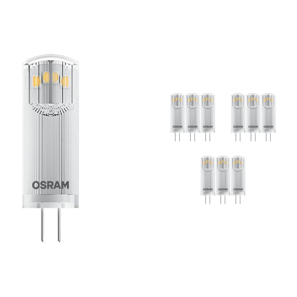 Multipack 10x Osram Parathom Star Pin G4 1.8W 827 Clear | Extra Warm White - Replaces 20W Multipack 10x Osram Parathom Star Pin G4 1.8W 827 Clear | Extra Warm White - Replaces 20W