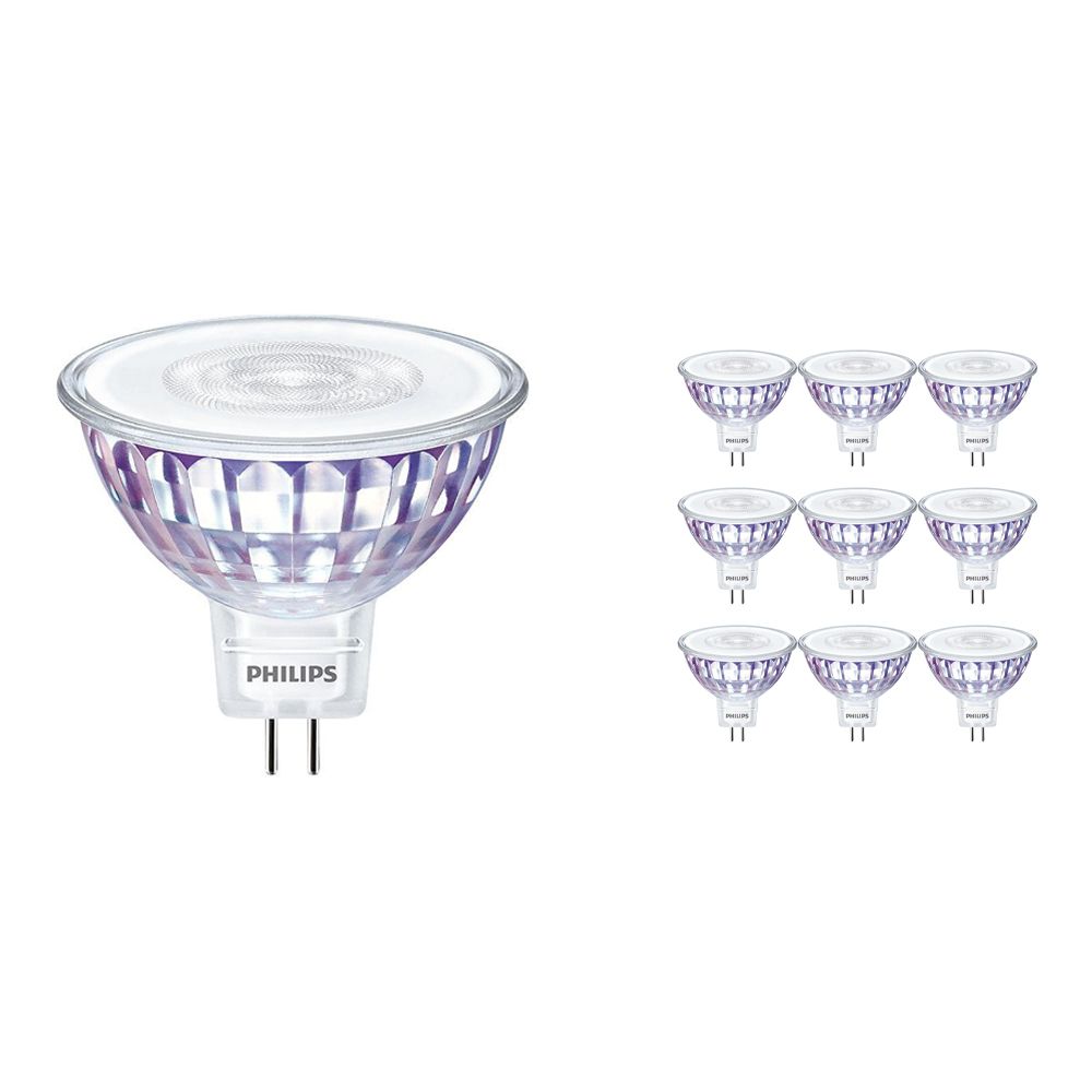 Mehrfachpackung 10x Philips LEDspot VLE GU5.3 MR16 7W 840 36D (MASTER) | Dimmbar - Ersatz für 50W Mehrfachpackung 10x Philips LEDspot VLE GU5.3 MR16 7W 840 36D (MASTER) | Dimmbar - Ersatz für 50W