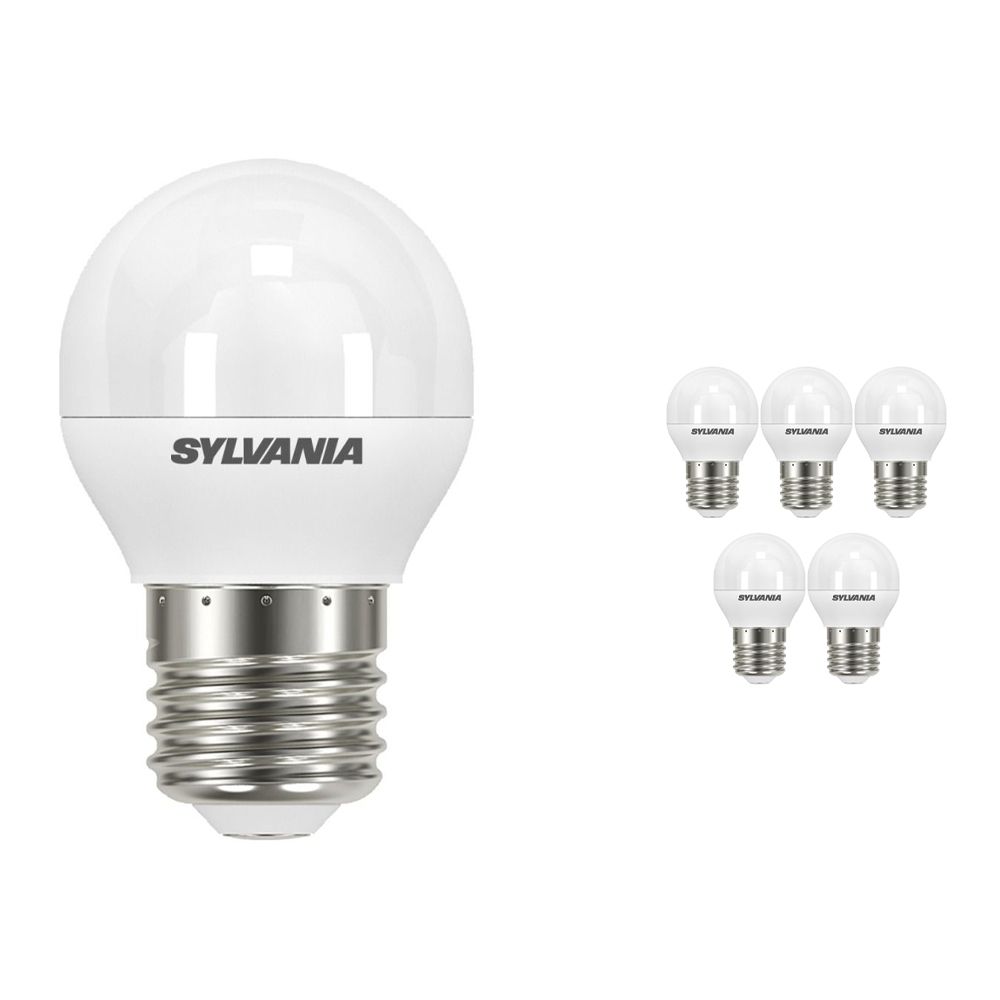 Lot 6x Sylvania ToLEDo Ball E27 P45 Dépolie 5.5W | Remplacement 40W Lot 6x Sylvania ToLEDo Ball E27 P45 Dépolie 5.5W | Remplacement 40W