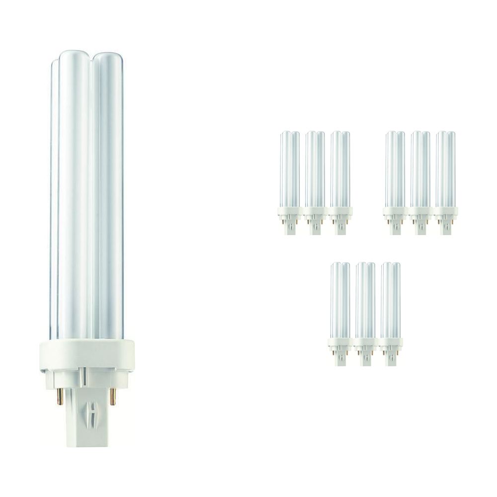 Fordelspakning 10x Philips PL-C 18W 840 2P (MASTER) | kald hvit - 2-stift Fordelspakning 10x Philips PL-C 18W 840 2P (MASTER) | kald hvit - 2-stift