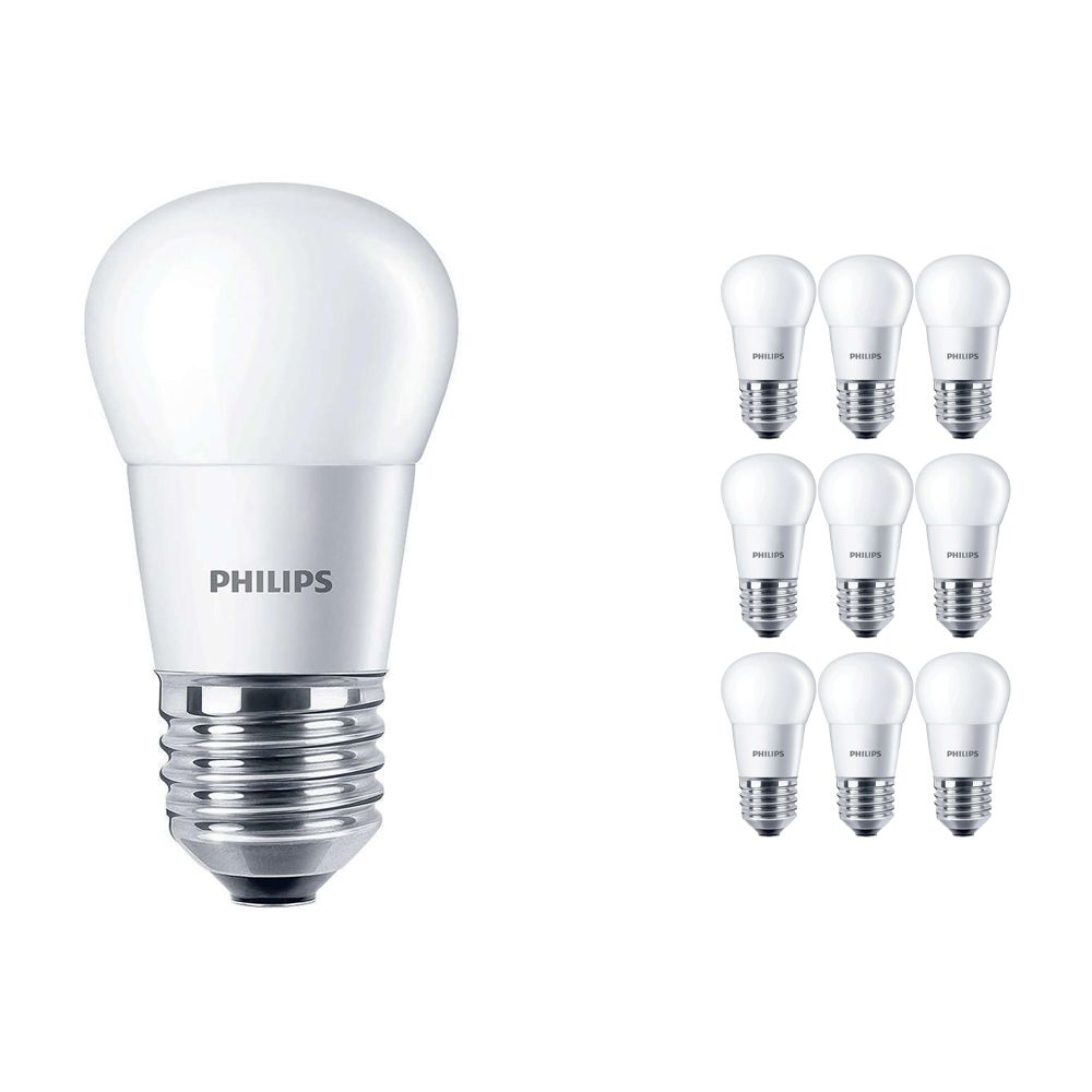 Mehrfachpackung 10x Philips CorePro LEDluster E27 P45 5.5W 827 Matt | Ersatz für 40W Mehrfachpackung 10x Philips CorePro LEDluster E27 P45 5.5W 827 Matt | Ersatz für 40W