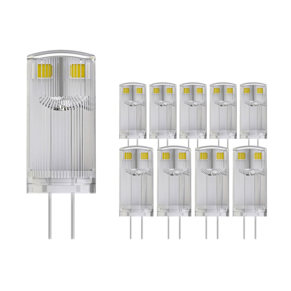 Multipack 10X Noxion LED Bolt G4 0.9W 827 12V | Extra Warm White - Replaces 10W Multipack 10X Noxion LED Bolt G4 0.9W 827 12V | Extra Warm White - Replaces 10W