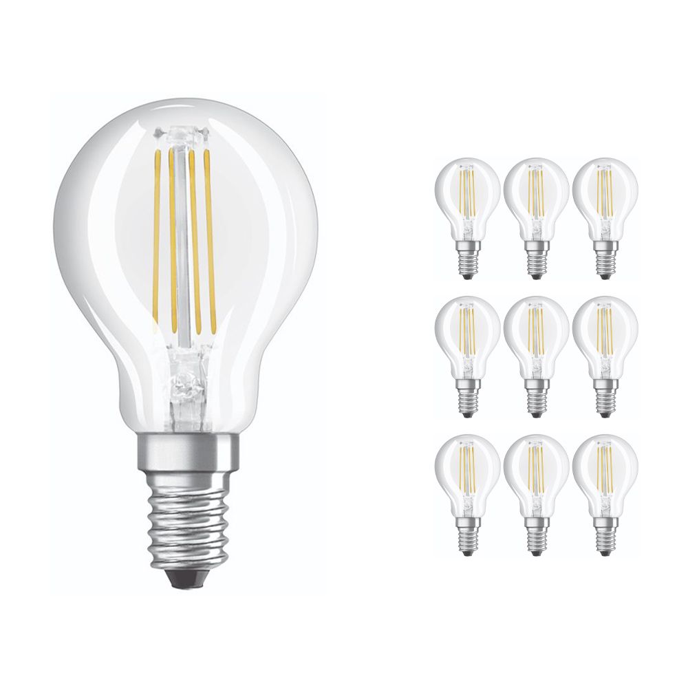 Voordeelpak 10x Osram Parathom Retrofit Klassiek E14 P45 5W 927 470lm Helder | Dimbaar - Vervanger voor 40W Voordeelpak 10x Osram Parathom Retrofit Klassiek E14 P45 5W 927 470lm Helder | Dimbaar - Vervanger voor 40W