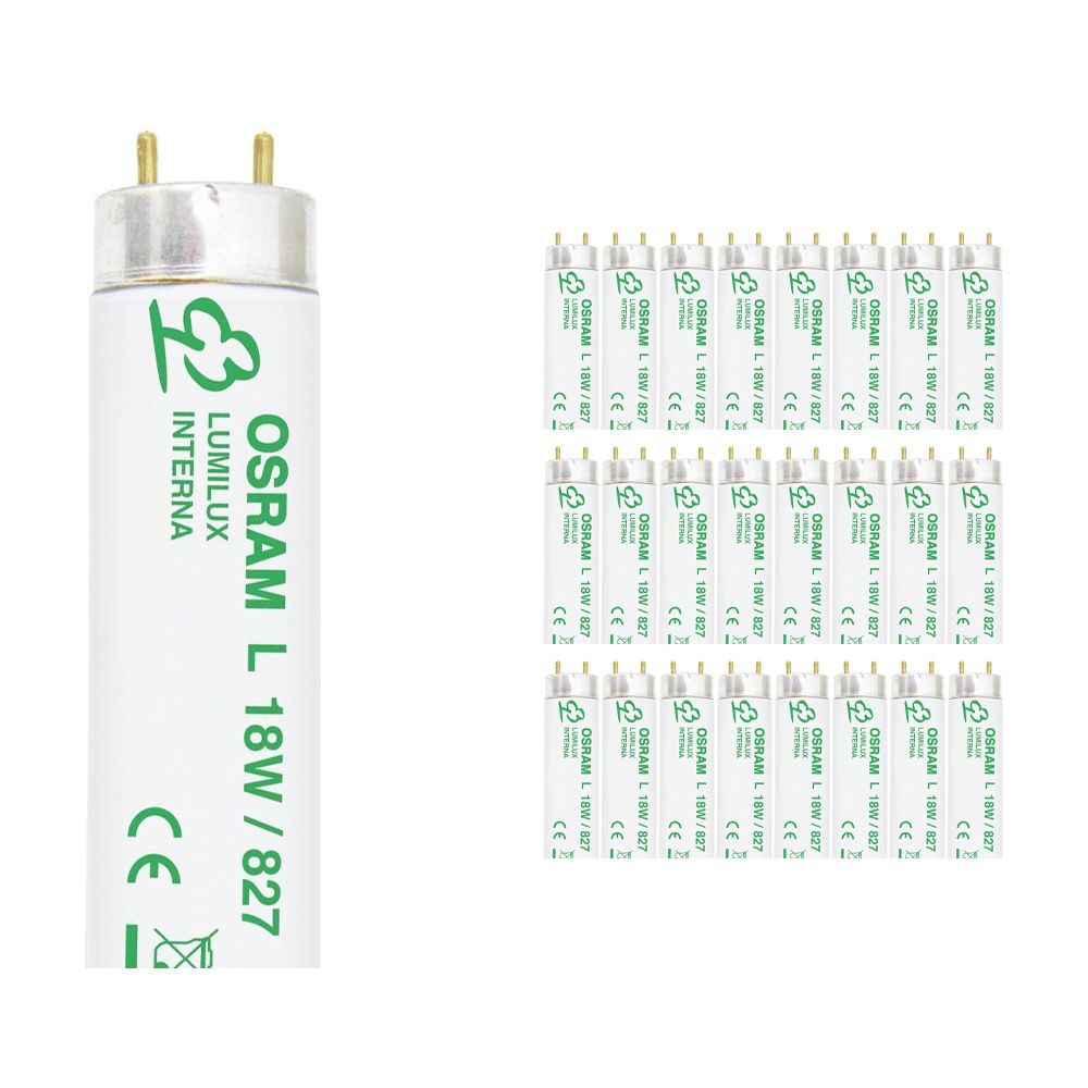 Confezione Multipack 25x Osram T8 L 18W 827 G13 Lumilux Confezione Multipack 25x Osram T8 L 18W 827 G13 Lumilux