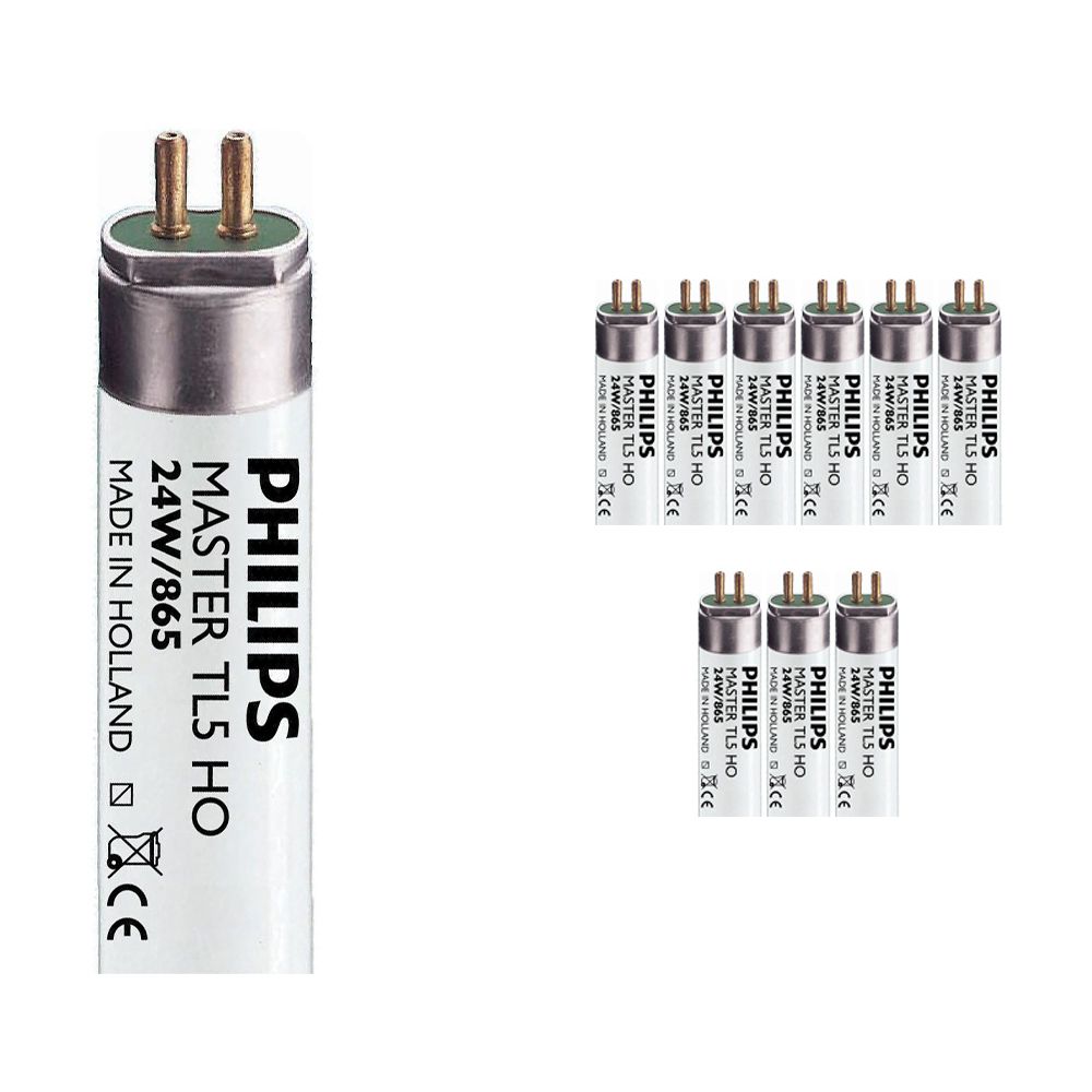 Monipakkaus 10x Philips TL5 HO 24W 865 (MASTER) | 55cm - Päivänvalo Valkoinen Monipakkaus 10x Philips TL5 HO 24W 865 (MASTER) | 55cm - Päivänvalo Valkoinen