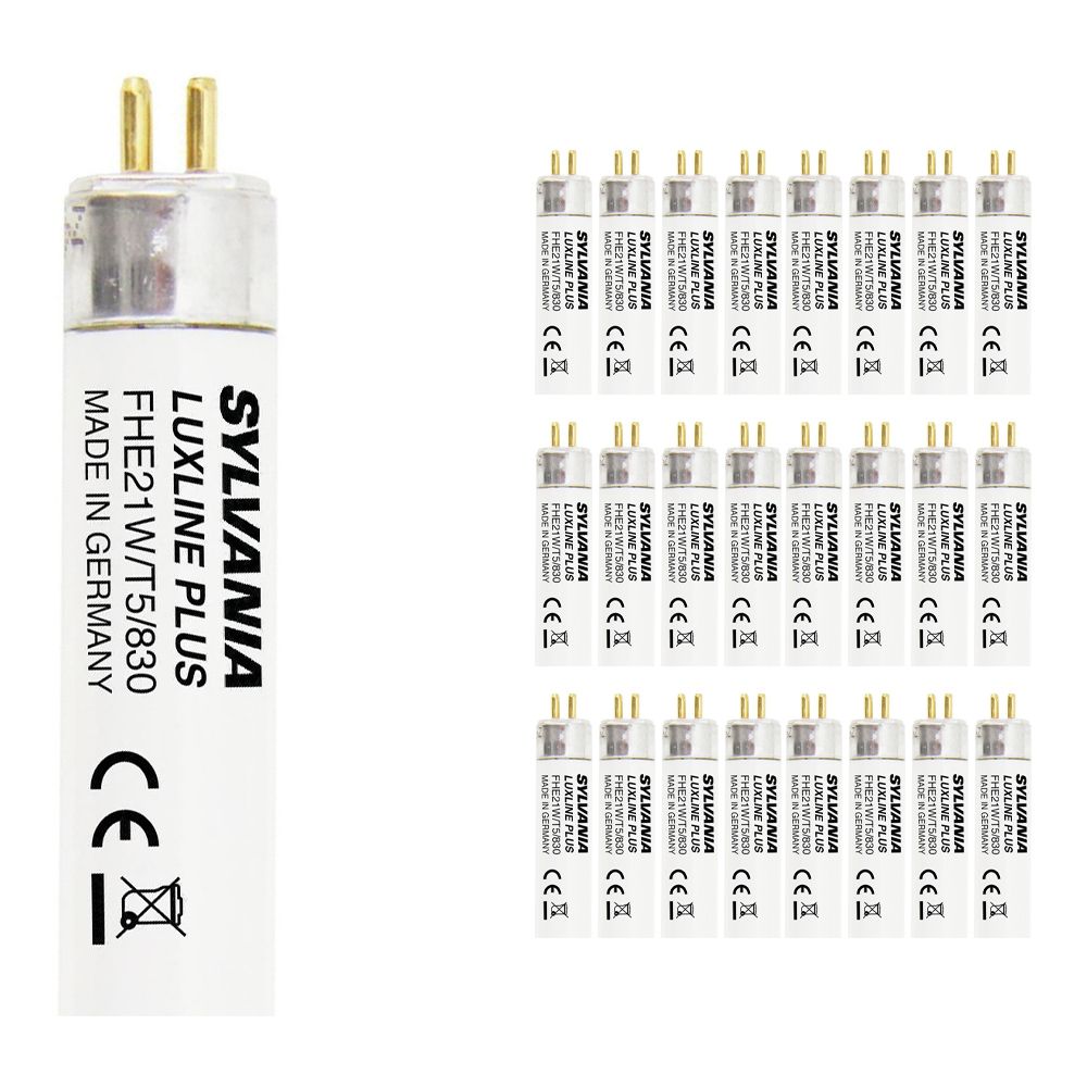 Mehrfachpackung 25x Sylvania T5 FHE Luxline Plus 21W 830 | 85cm Mehrfachpackung 25x Sylvania T5 FHE Luxline Plus 21W 830 | 85cm