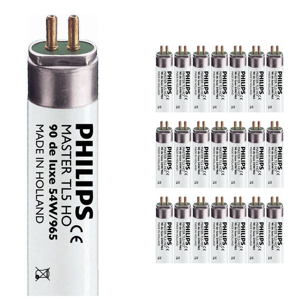 Multipack 20x Philips TL5 HO 90 De Luxe 54W 965 (MASTER) | 115cm - Luz de Día Multipack 20x Philips TL5 HO 90 De Luxe 54W 965 (MASTER) | 115cm - Luz de Día