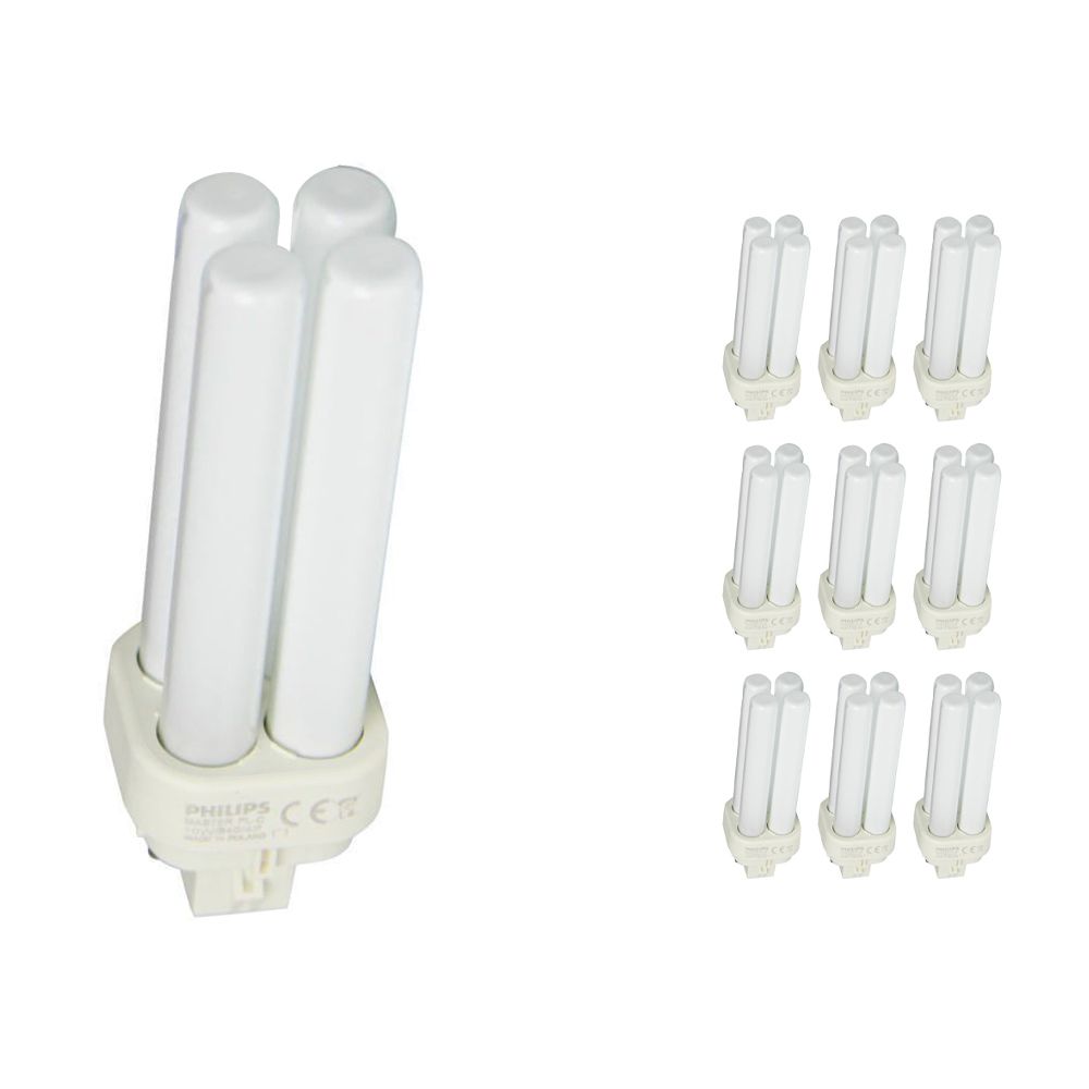 Multipack 10x Philips PL-C 10W 840 4P (MASTER) | Cool White - 4-Pin Multipack 10x Philips PL-C 10W 840 4P (MASTER) | Cool White - 4-Pin