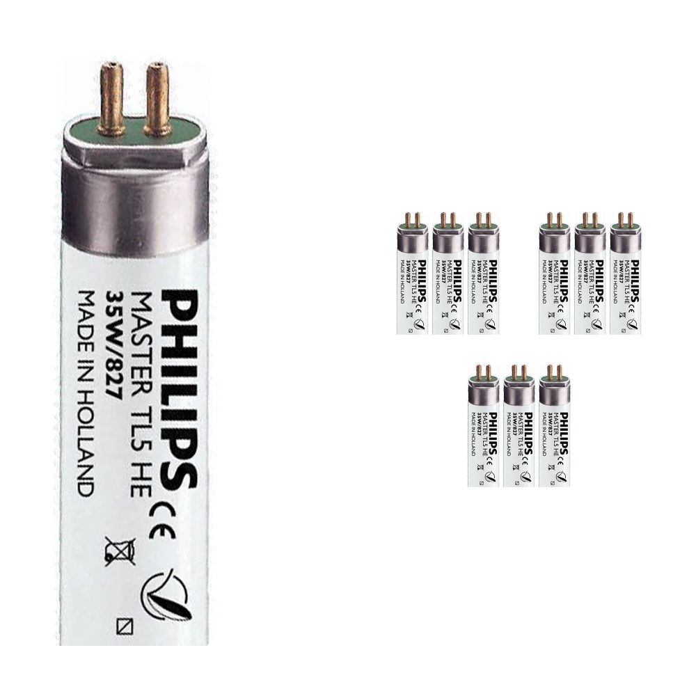 Monipakkaus 10x Philips TL5 HE 35W 827 (MASTER) | 145cm - Erittäin Lämmin Valkoinen Monipakkaus 10x Philips TL5 HE 35W 827 (MASTER) | 145cm - Erittäin Lämmin Valkoinen