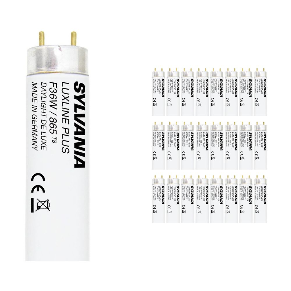 Mehrfachpackung 25x Sylvania T8 Luxline Plus F36W 865 | 120cm Mehrfachpackung 25x Sylvania T8 Luxline Plus F36W 865 | 120cm