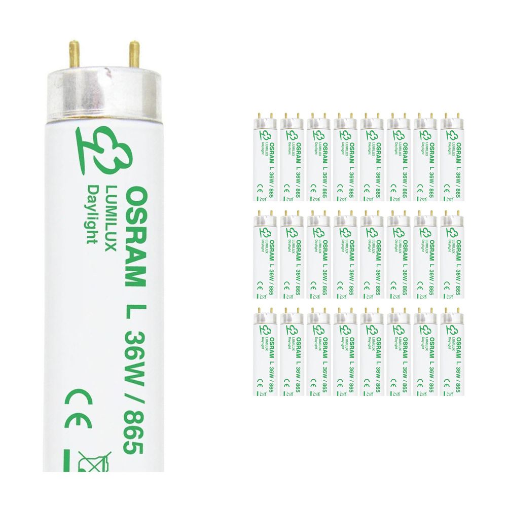 Confezione Multipack 25x Osram L 36W 865 Lumilux | 120cm - Luce del Giorno Confezione Multipack 25x Osram L 36W 865 Lumilux | 120cm - Luce del Giorno