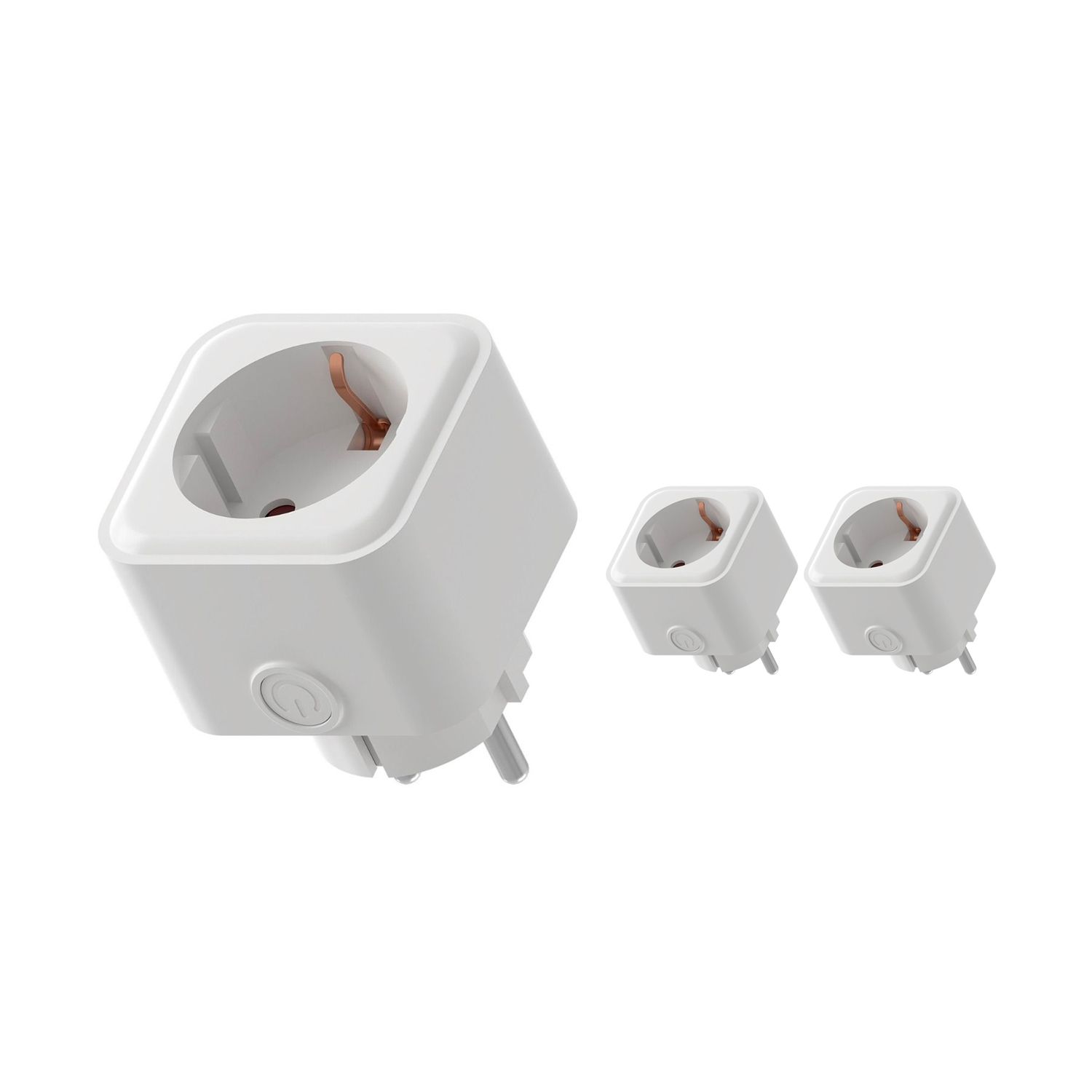 Fordelspakke 3x Calex Smart Stik EU | Tuya Wi-Fi Fordelspakke 3x Calex Smart Stik EU | Tuya Wi-Fi