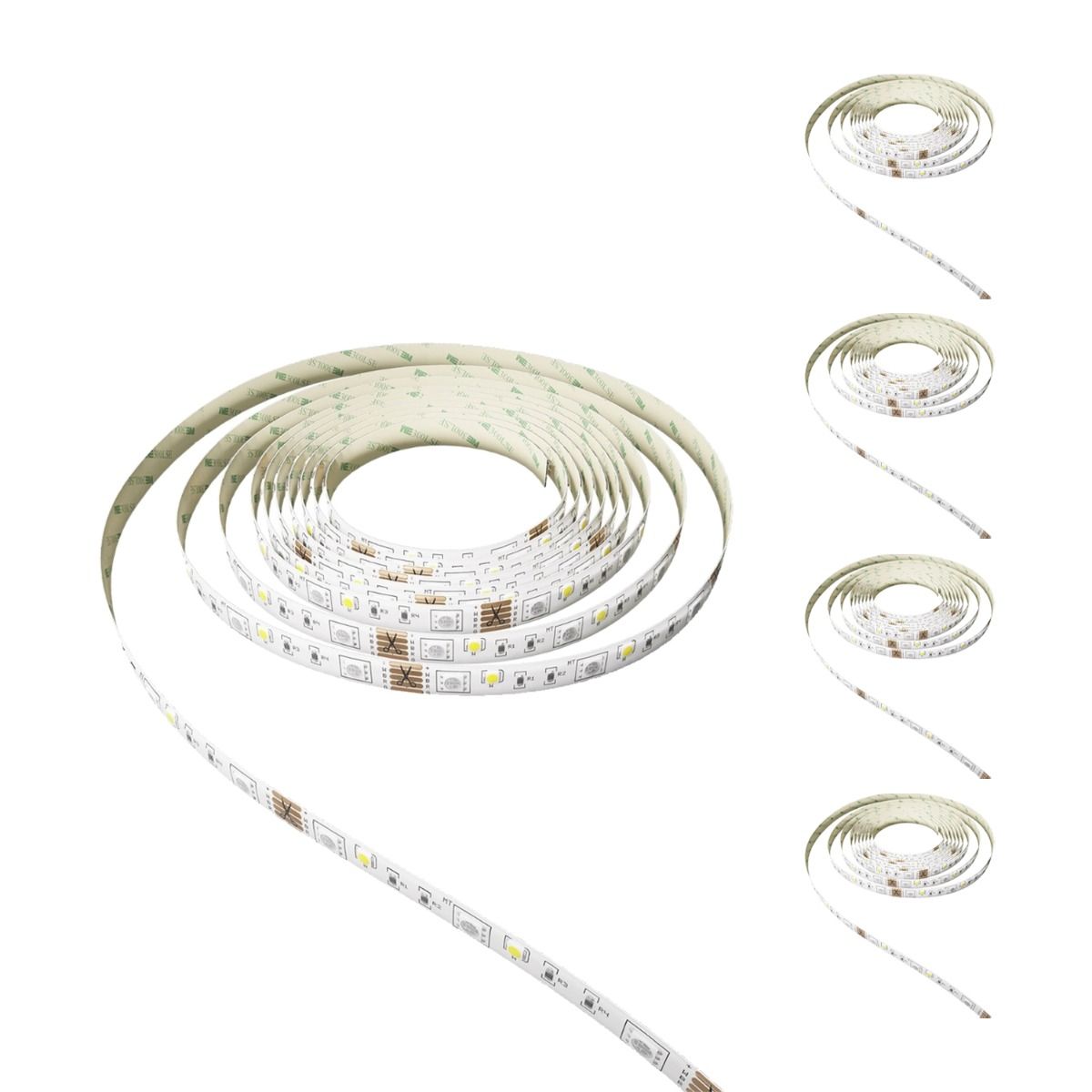 Fordelspakke 5x Calex Smart RGB + Hvid Led Strip 5M | Tuya Wi-Fi Fordelspakke 5x Calex Smart RGB + Hvid Led Strip 5M | Tuya Wi-Fi