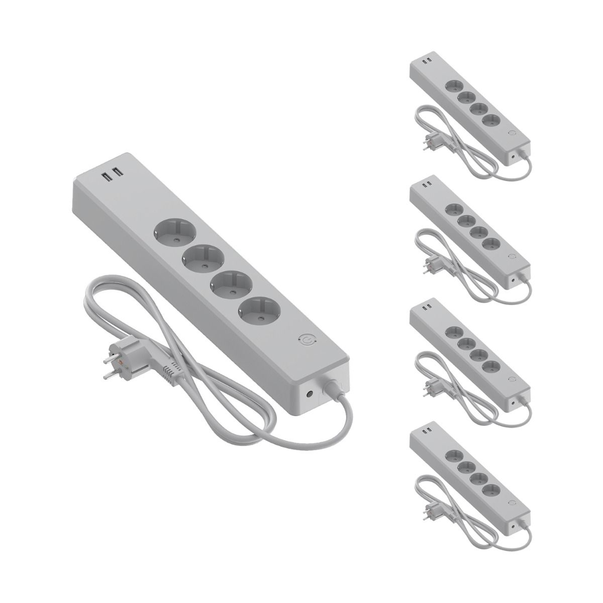 Multipack 5x Calex Smart Power Strip + USB EU | Tuya Wifi Multipack 5x Calex Smart Power Strip + USB EU | Tuya Wifi