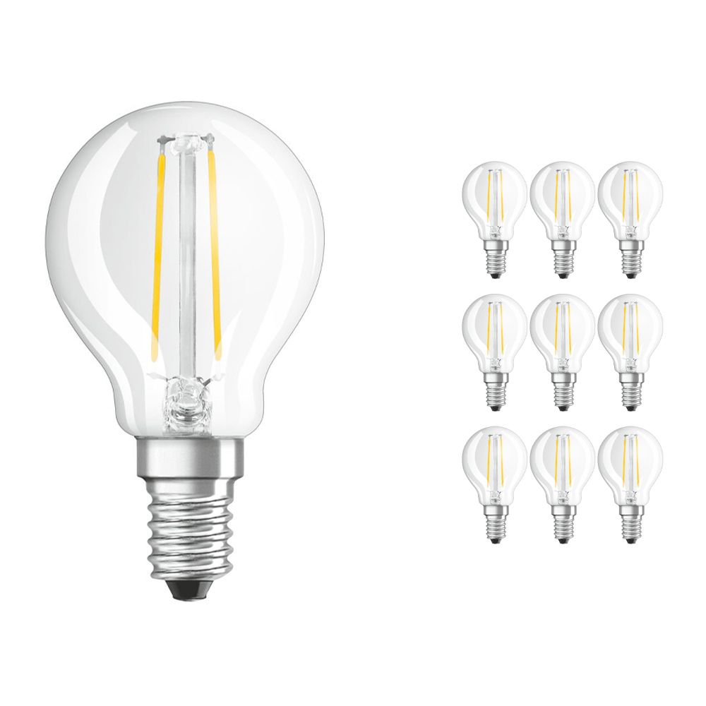 Lot 10x Osram Parathom Retrofit classique E14 P 2.5W 827 Filament | Remplacement 25W Lot 10x Osram Parathom Retrofit classique E14 P 2.5W 827 Filament | Remplacement 25W