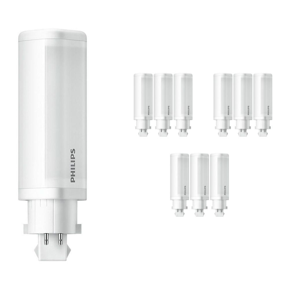 Mehrfachpackung 10x Philips CorePro PL-C LED 4.5W 840 | 4-Pins - Ersatz für 10W & 13W Mehrfachpackung 10x Philips CorePro PL-C LED 4.5W 840 | 4-Pins - Ersatz für 10W & 13W