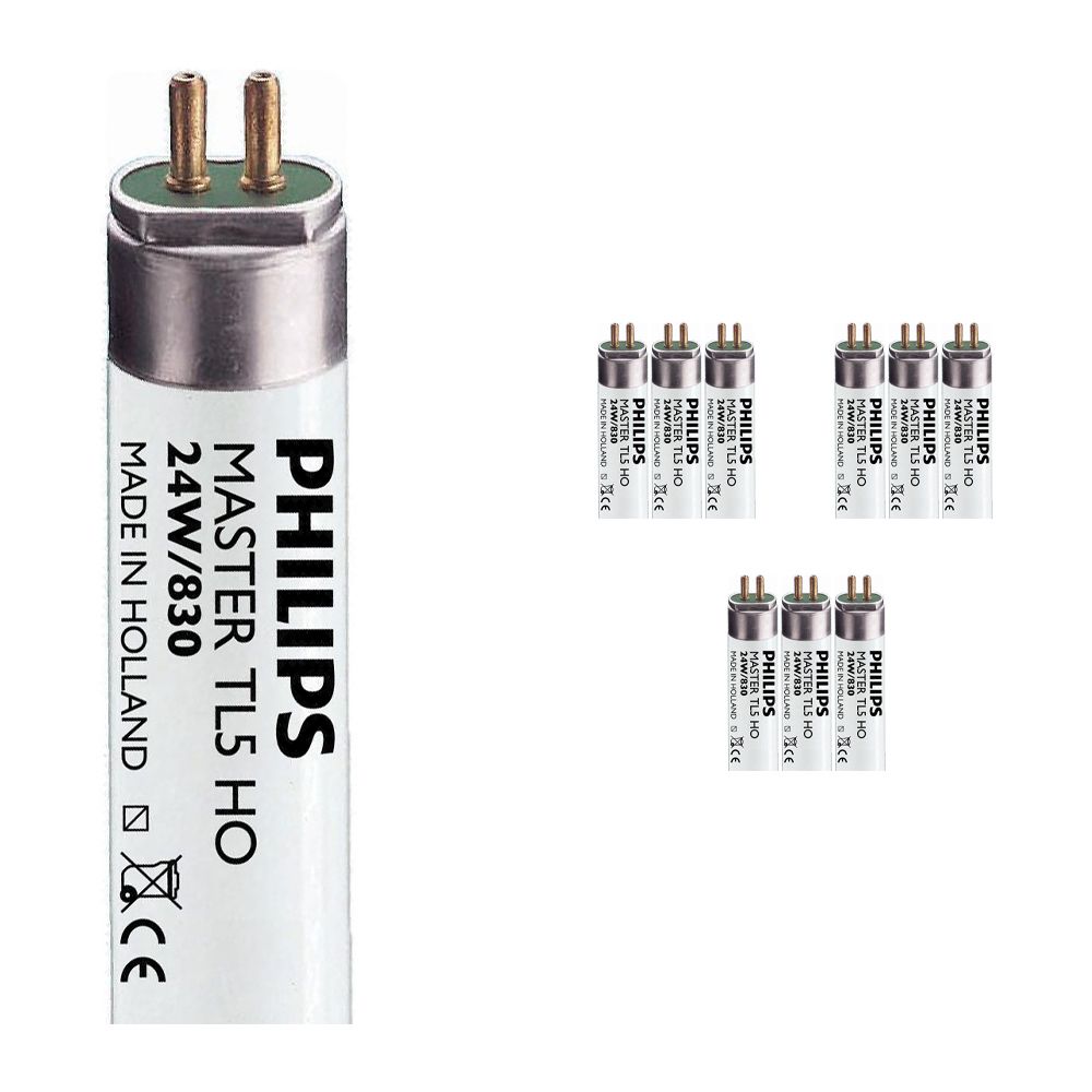 Monipakkaus 10x Philips TL5 HO 24W 830 (MASTER) | 55cm - Lämmin Valkoinen Monipakkaus 10x Philips TL5 HO 24W 830 (MASTER) | 55cm - Lämmin Valkoinen