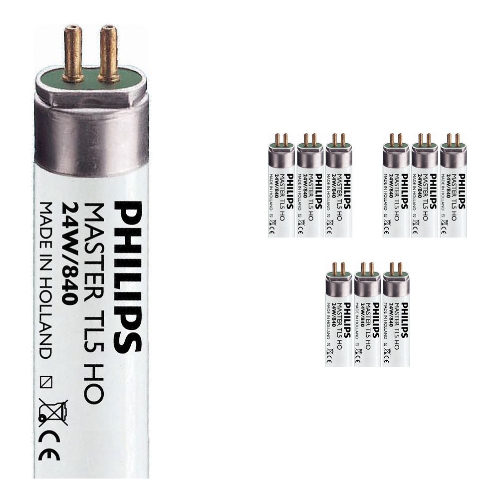 Monipakkaus 10x Philips TL5 HO 24W 840 (MASTER) | 55cm - Kylmä Valkoinen Monipakkaus 10x Philips TL5 HO 24W 840 (MASTER) | 55cm - Kylmä Valkoinen