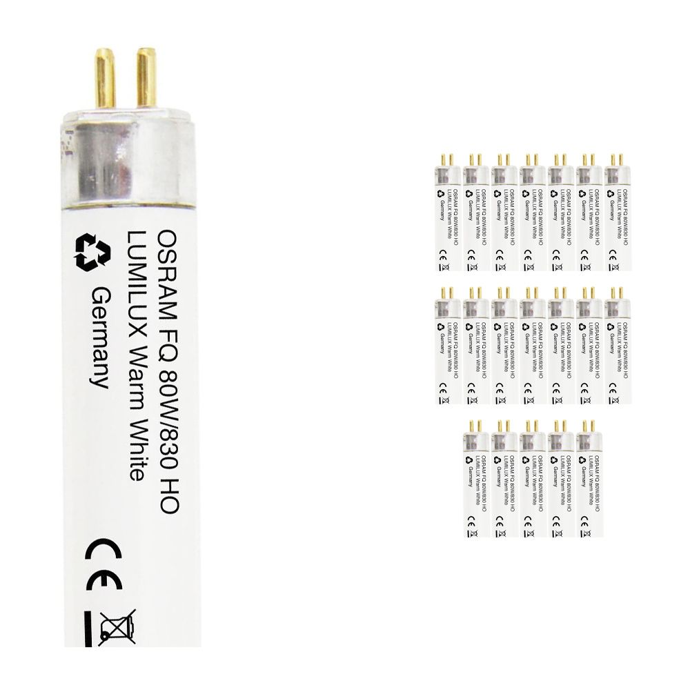Multipack 20x Osram FQ HO 80W 830 G5 Lumilux - 145cm Multipack 20x Osram FQ HO 80W 830 G5 Lumilux - 145cm