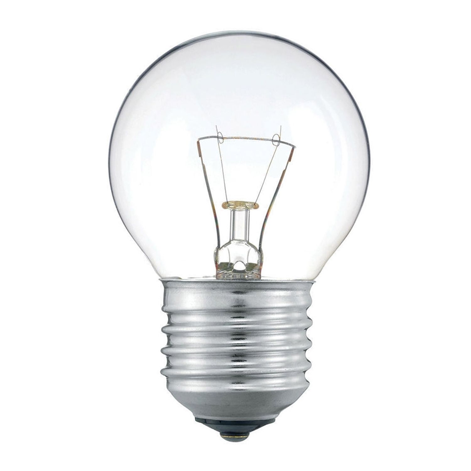 Standaard Gloeilamp Rond Helder P45 E27 25W 230V Standaard Gloeilamp Rond Helder P45 E27 25W 230V