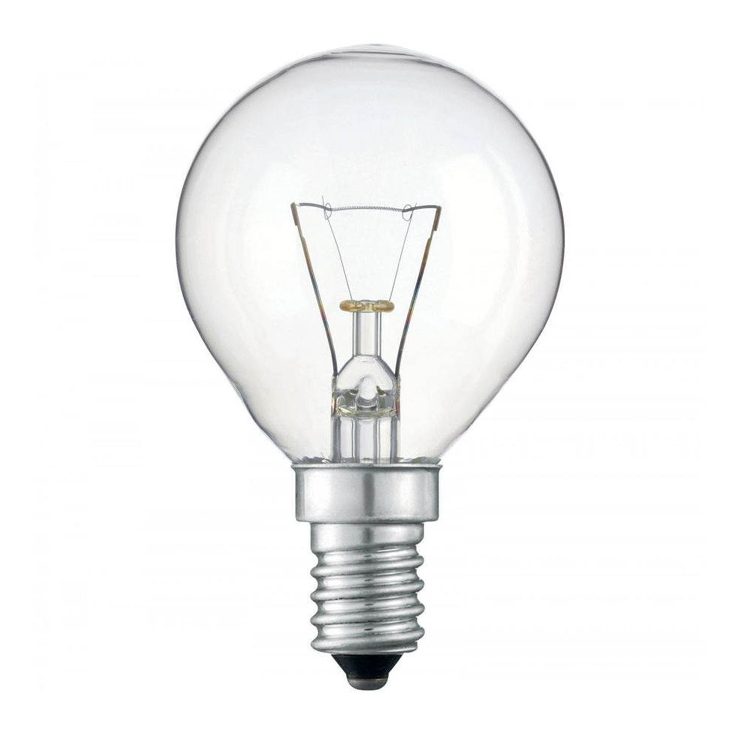 Standaard Gloeilamp Rond Helder P45 E14 60W 230V Standaard Gloeilamp Rond Helder P45 E14 60W 230V