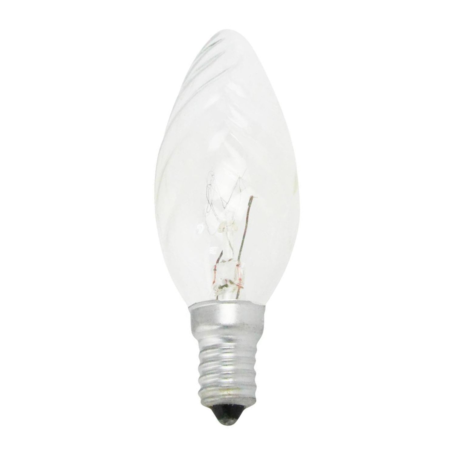 Standaard Gloeilamp Twisted Kaars Helder BF35 E14 40W 230V Standaard Gloeilamp Twisted Kaars Helder BF35 E14 40W 230V