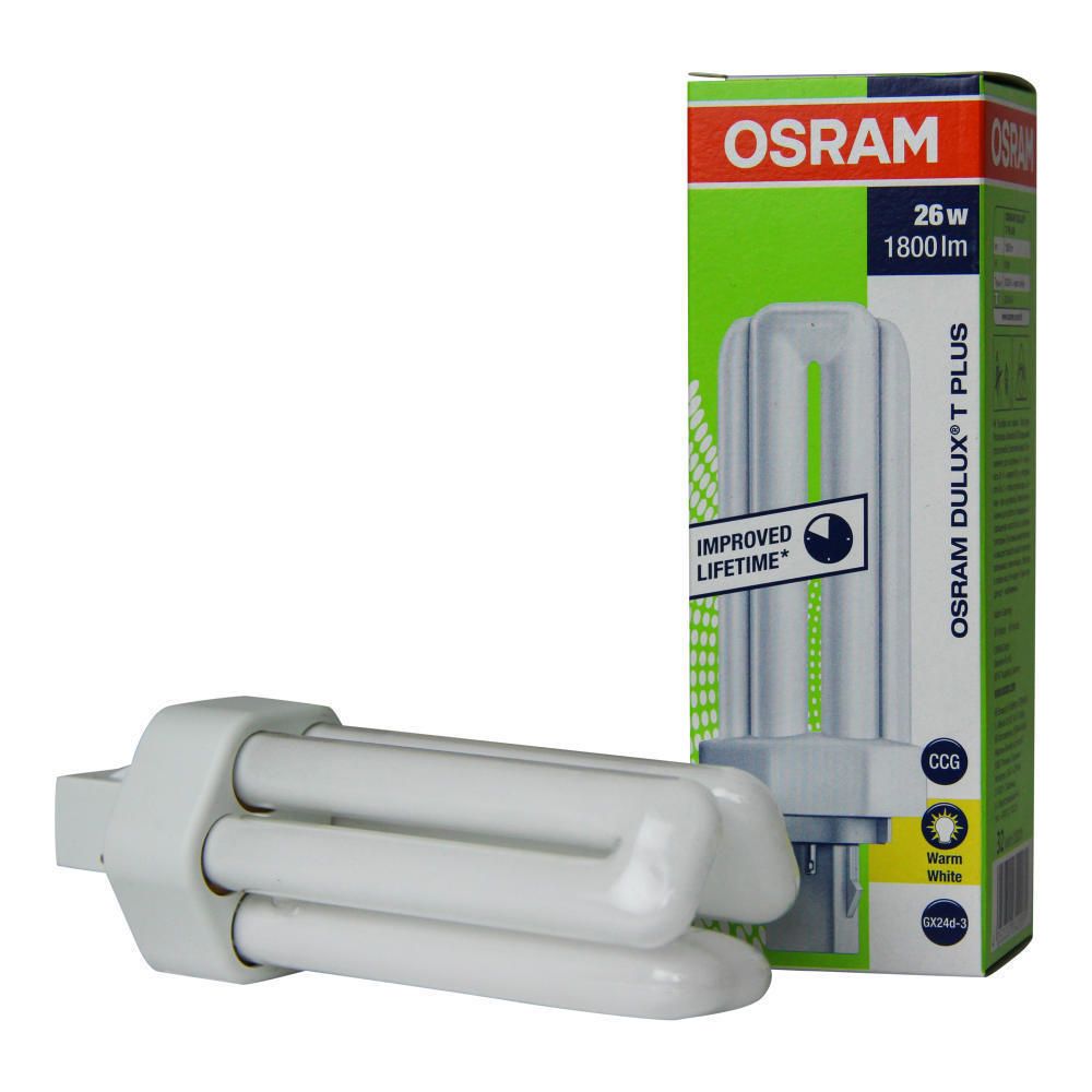 Osram Dulux T Plus 26W 830 | varm hvit - 2-stift Osram Dulux T Plus 26W 830 | varm hvit - 2-stift