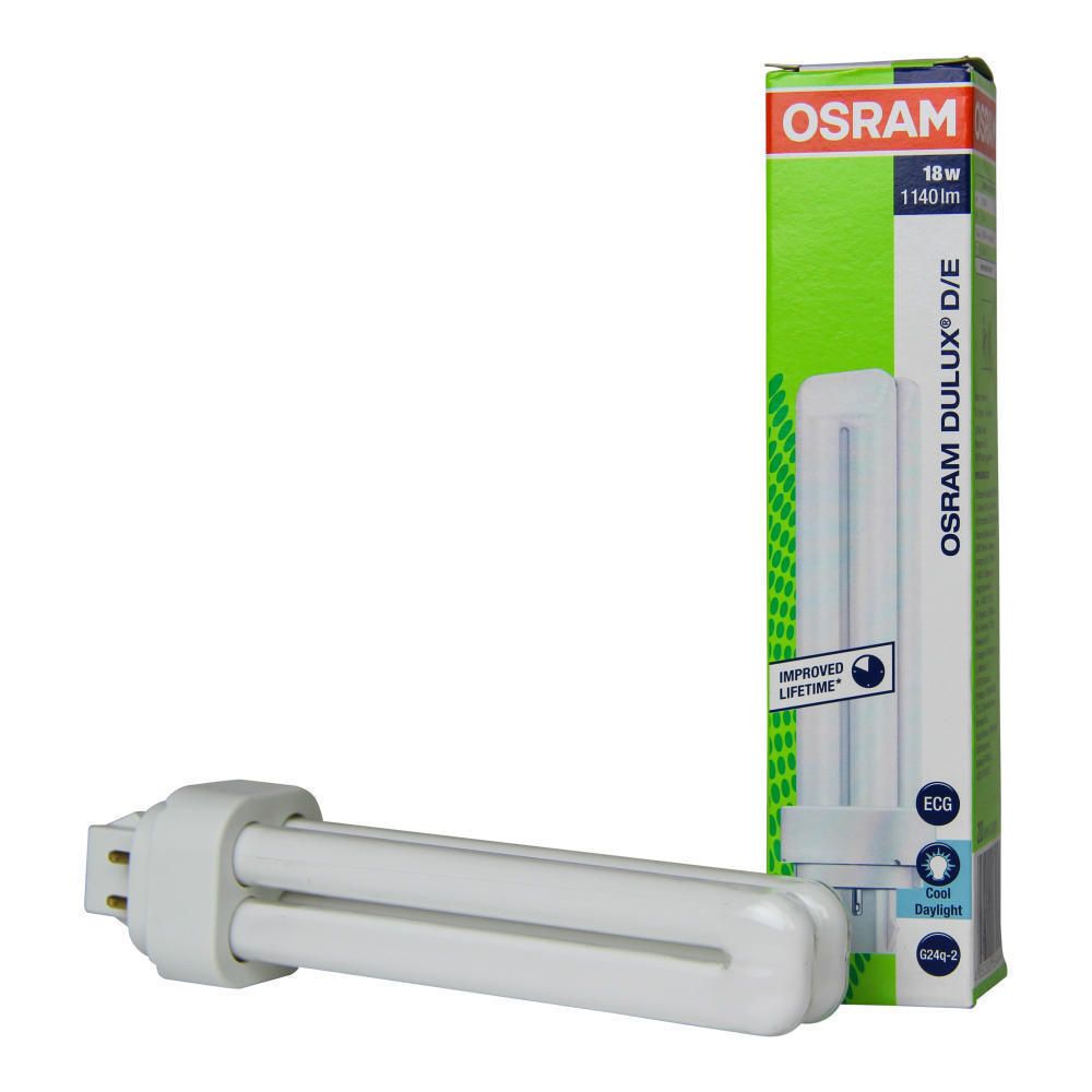 Osram Dulux D/E 18W 865 | Tageslichtweiß - 4-Stift Osram Dulux D/E 18W 865 | Tageslichtweiß - 4-Stift