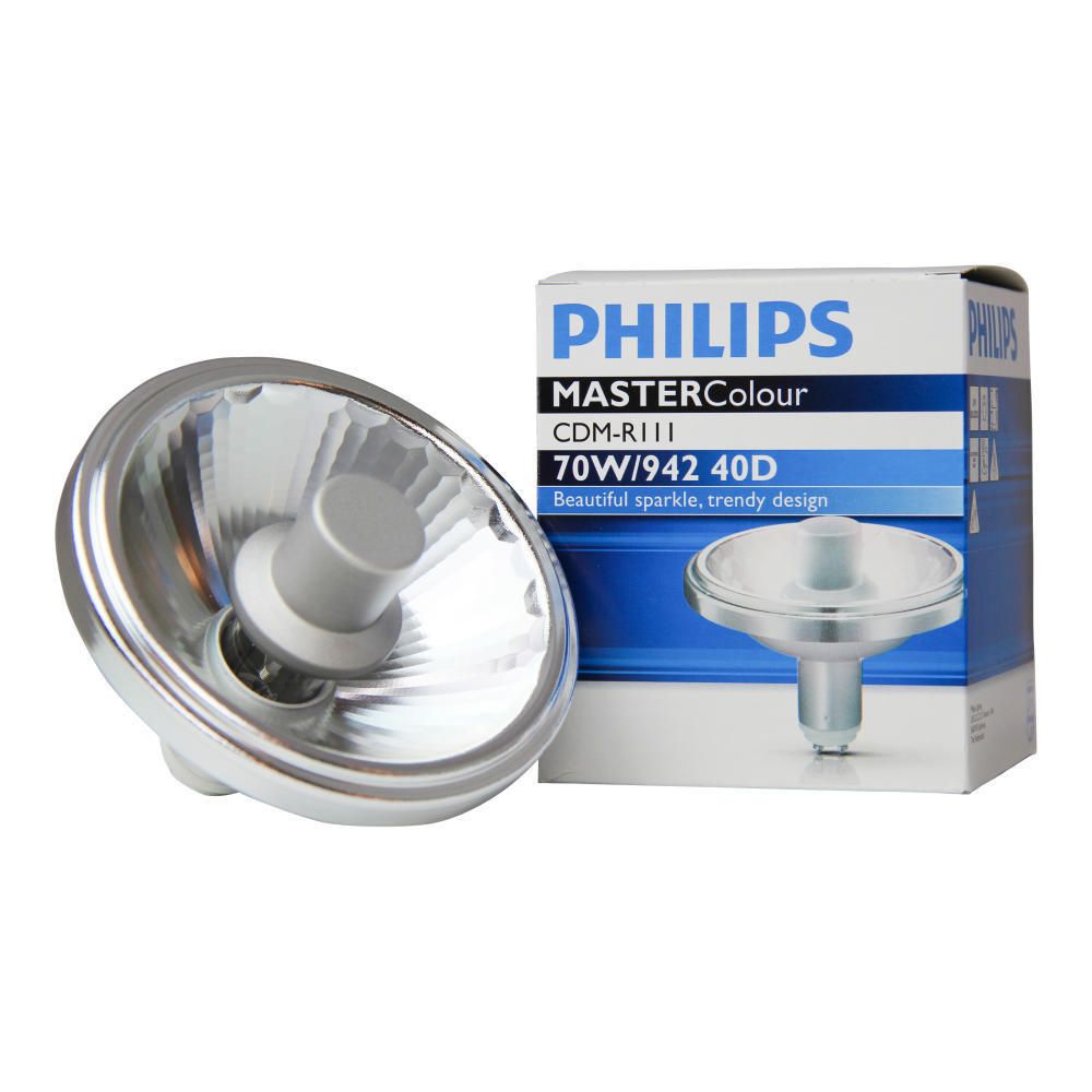 Philips MASTERColour CDM-R111 70W 942 GX8.5 40D | 2850 Lumen Philips MASTERColour CDM-R111 70W 942 GX8.5 40D | 2850 Lumen