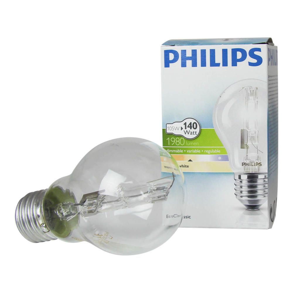 Philips EcoClassic 105W E27 230V A60 Clear Philips EcoClassic 105W E27 230V A60 Clear