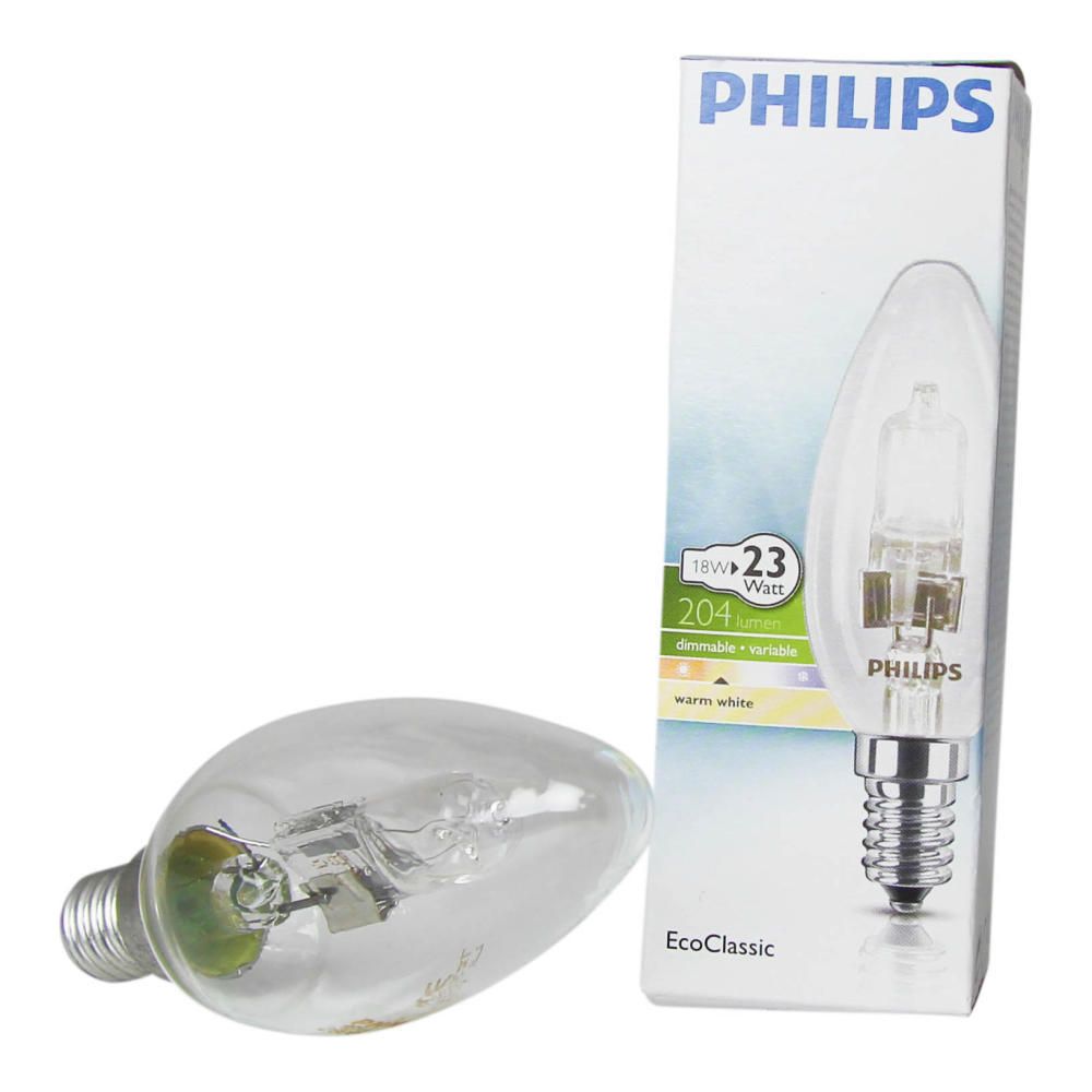 Philips EcoClassic 18W E14 230V B35 Clear Philips EcoClassic 18W E14 230V B35 Clear