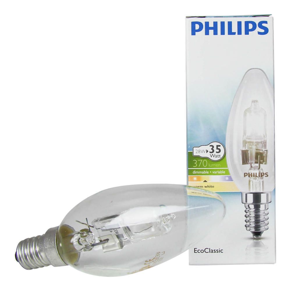 Philips EcoClassic 28W E14 230V B35 Clear Philips EcoClassic 28W E14 230V B35 Clear