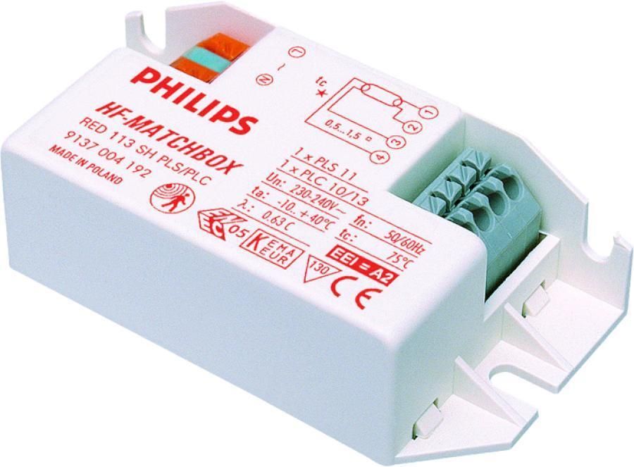 Philips HF-Matchbox Red 114 SH TL/TL5 for 1x14W Philips HF-Matchbox Red 114 SH TL/TL5 for 1x14W