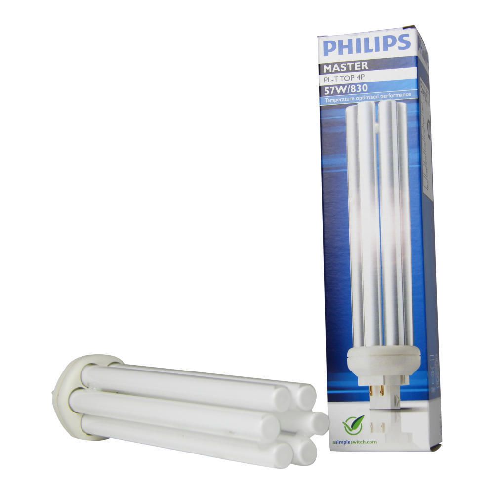 Philips PL-T Top 57W 830 4P (MASTER) | 4300 Lumen - 4-Pins Philips PL-T Top 57W 830 4P (MASTER) | 4300 Lumen - 4-Pins