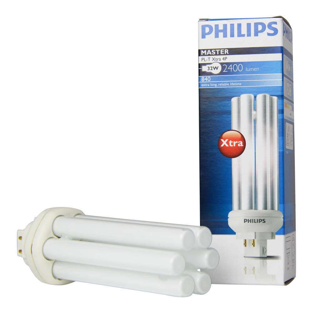 Philips PL-T Xtra 32W 840 4P MASTER | 4-Pin Philips PL-T Xtra 32W 840 4P MASTER | 4-Pin