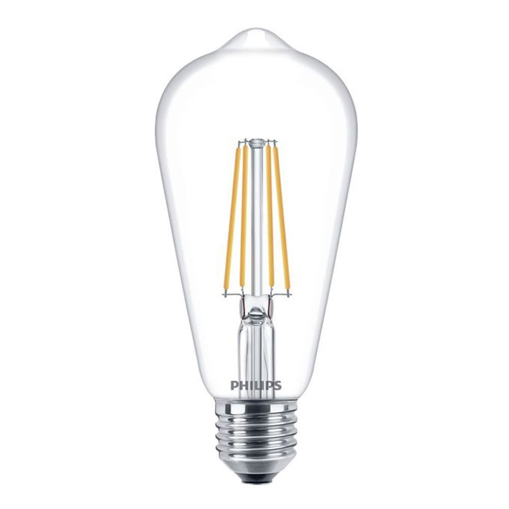 Philips Classic LEDbulb E27 Edison 7W 827 Clear | Replaces 60W Philips Classic LEDbulb E27 Edison 7W 827 Clear | Replaces 60W