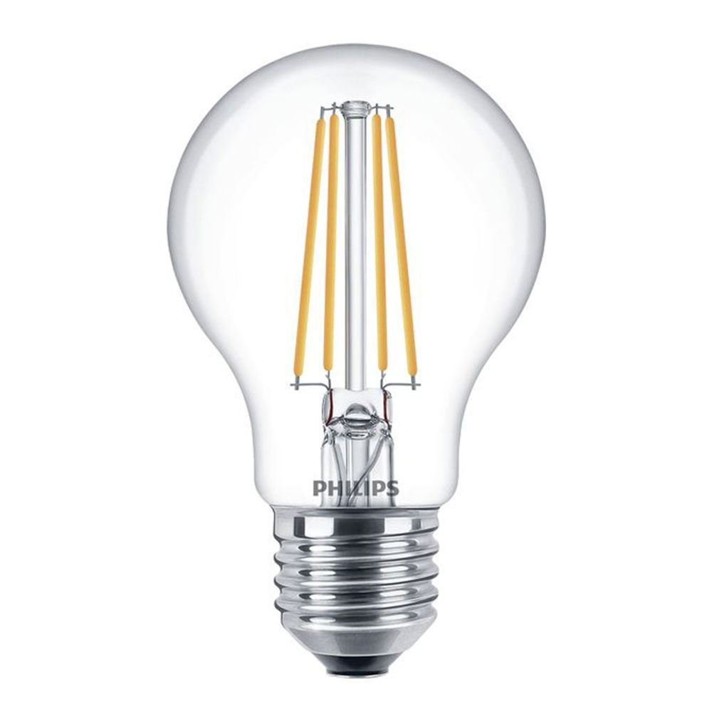 Philips Classic LEDbulb E27 A60 7W 827 Clear | Replaces 60W Philips Classic LEDbulb E27 A60 7W 827 Clear | Replaces 60W