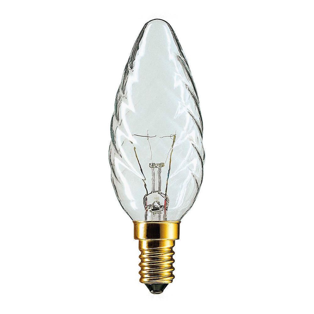 Philips Incandescent Twisted Candle 25W E14 230V BW35 Philips Incandescent Twisted Candle 25W E14 230V BW35