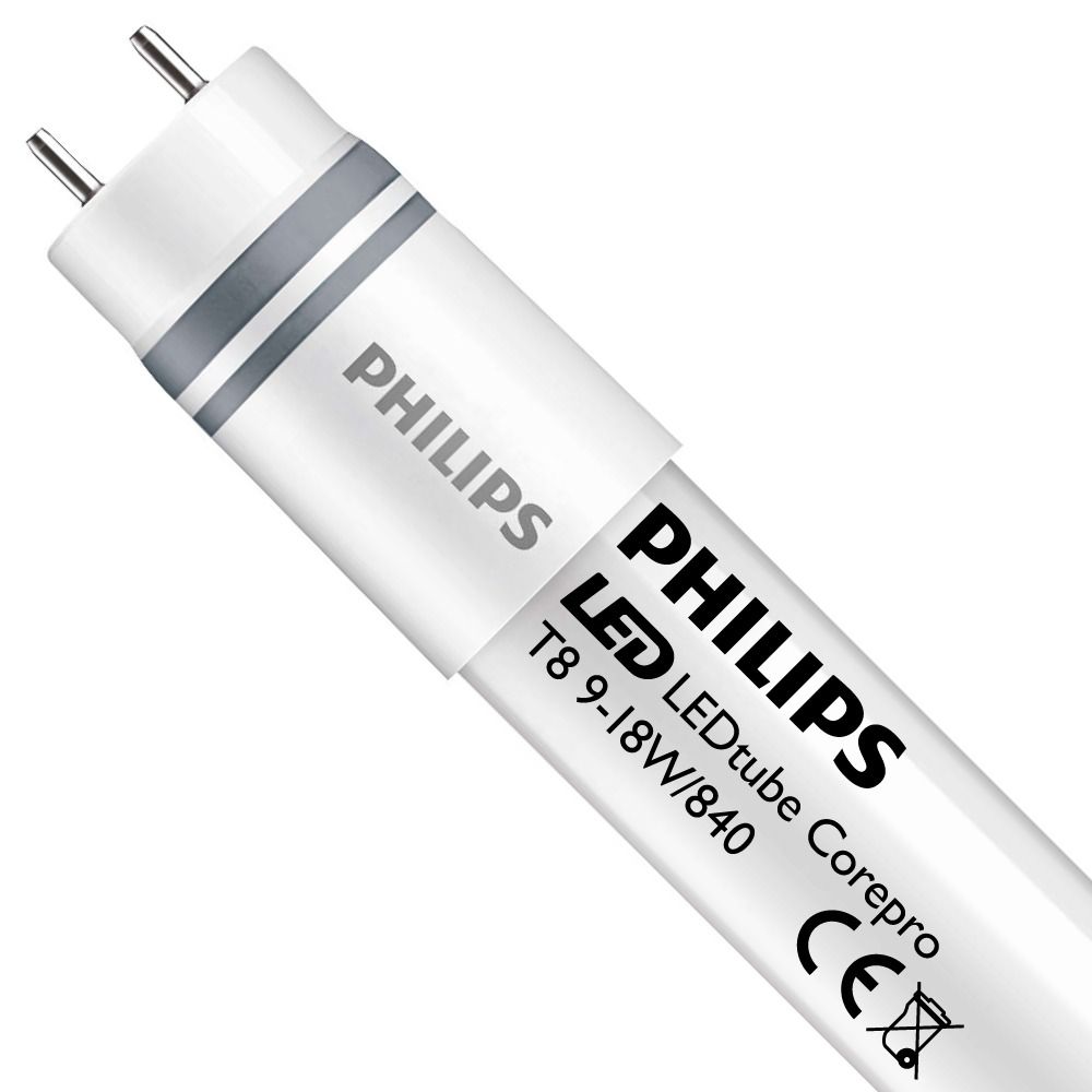 Philips CorePro LEDtube HF 9W 840 60cm G | Cool White - Replaces 18W Philips CorePro LEDtube HF 9W 840 60cm G | Cool White - Replaces 18W