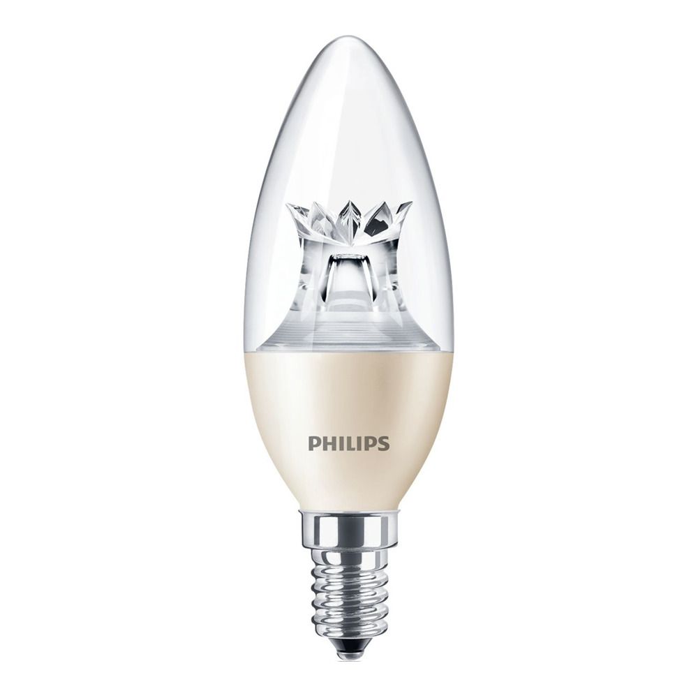 Philips LEDcandle E14 B40 8W 827 Clear (MASTER) | DimTone Dimmable - Replaces 60W Philips LEDcandle E14 B40 8W 827 Clear (MASTER) | DimTone Dimmable - Replaces 60W
