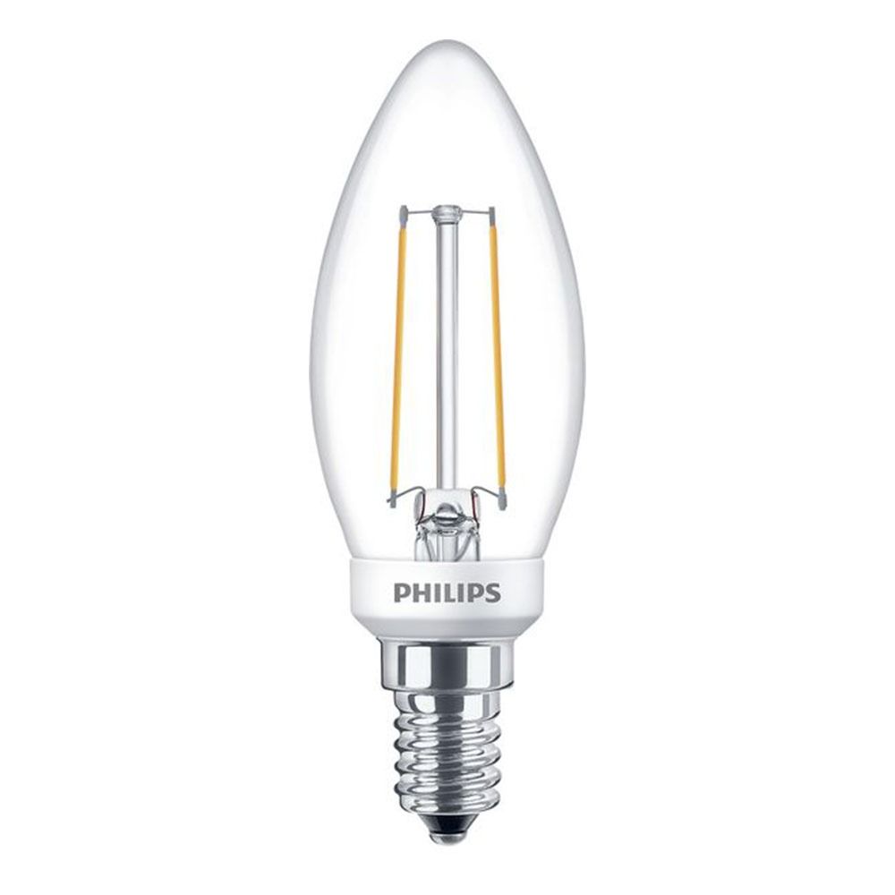 Philips Classic LEDcandle E14 B35 2.7W 827 Klar | Dimmbar - Ersetzt 25W Philips Classic LEDcandle E14 B35 2.7W 827 Klar | Dimmbar - Ersetzt 25W