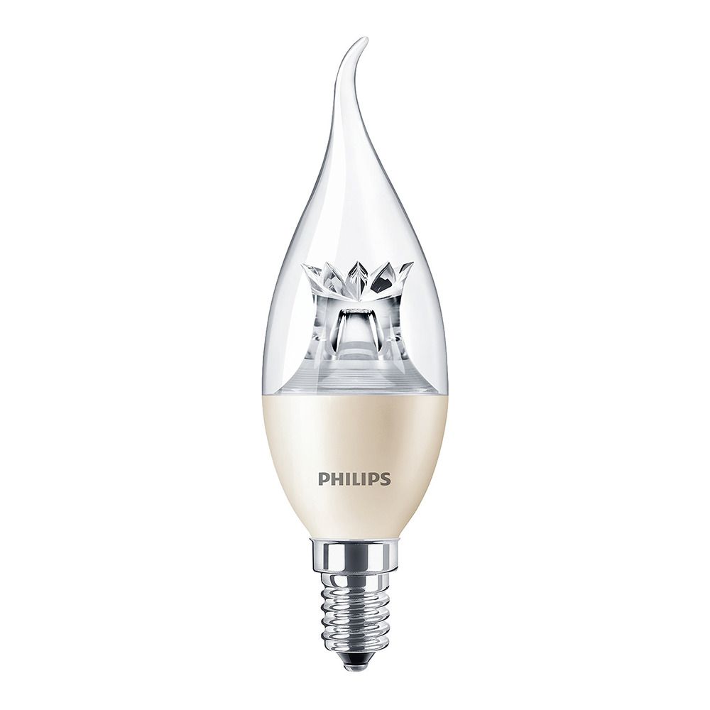 Philips LEDcandle E14 BA38 6W 827 MASTER | DimTone Dimbaar - Vervangt 40W Philips LEDcandle E14 BA38 6W 827 MASTER | DimTone Dimbaar - Vervangt 40W
