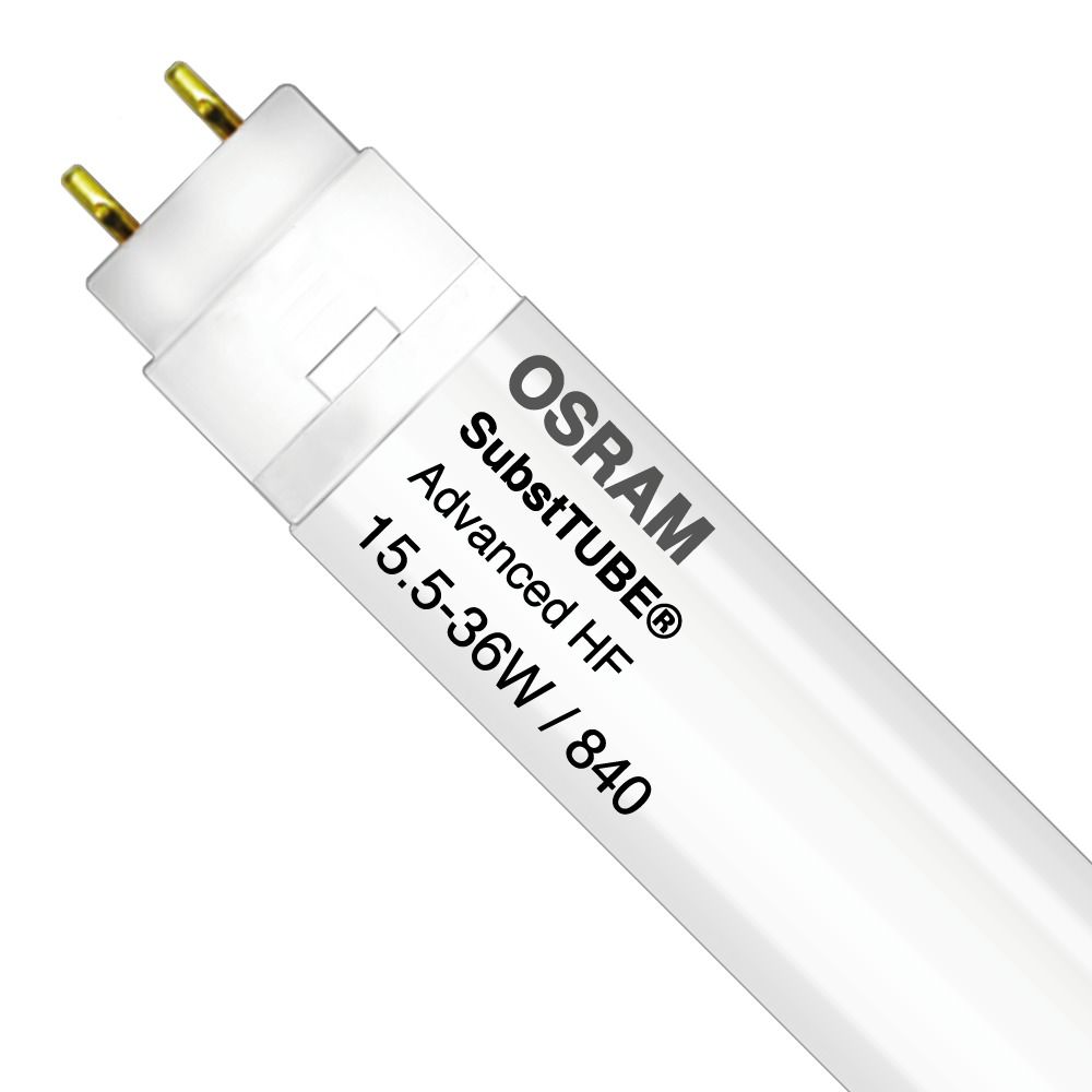Osram SubstiTUBE Advanced HF UO 15.5W 840 120cm | Cool White - Replaces 36W Osram SubstiTUBE Advanced HF UO 15.5W 840 120cm | Cool White - Replaces 36W