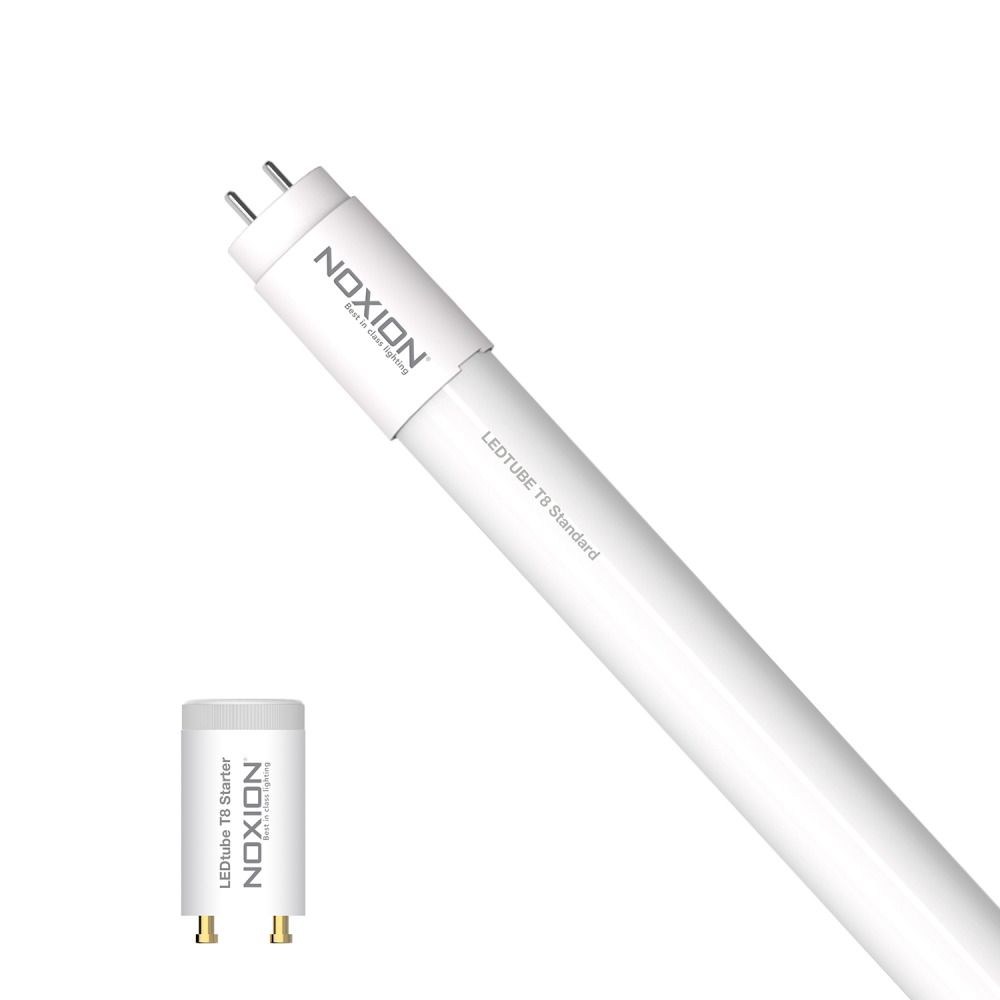 Noxion Avant LED T8 Lysrör EM 120cm 18W 830 | Varm Vit - LED Glimtändare inkl. - Ersättare 36W Noxion Avant LED T8 Lysrör EM 120cm 18W 830 | Varm Vit - LED Glimtändare inkl. - Ersättare 36W