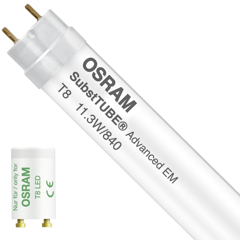 Osram SubstiTUBE Advanced EM 11.3W 840 90cm | Kaltweiß - mit LED-Starter - Ersatz für 30W Osram SubstiTUBE Advanced EM 11.3W 840 90cm | Kaltweiß - mit LED-Starter - Ersatz für 30W
